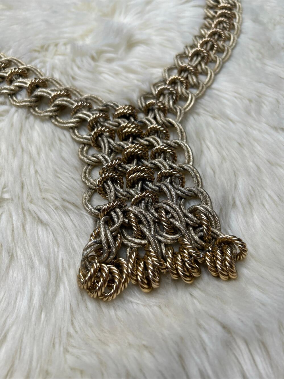 Raoul Calabro Chain Link Necklace RARE 1960s Vintage